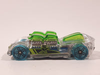 2017 Hot Wheels X-Raycers What-4-2 Clear and Transparent Green Die Cast Toy Race Car Vehicle