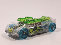 2017 Hot Wheels X-Raycers What-4-2 Clear and Transparent Green Die Cast Toy Race Car Vehicle