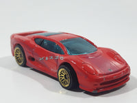 2000 Hot Wheels Jaguar XJ220 Red Die Cast Toy Car Vehicle