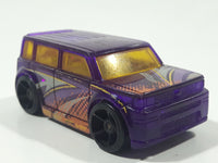 2012 Hot Wheels HW Code Cars Scion xB Transparent Purple Die Cast Toy Car Vehicle