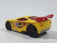 2010 Hot Wheels Police Pursuit Power Rage Yellow #55 Plastic Body Die Cast Toy Car Vehicle