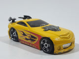 2009 Hot Wheels Raceway Fire Station Mercy Breaker Yellow Die Cast Toy Car Vehicle