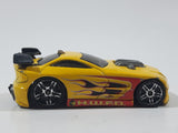 2009 Hot Wheels Raceway Fire Station Mercy Breaker Yellow Die Cast Toy Car Vehicle