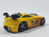 2009 Hot Wheels Raceway Fire Station Mercy Breaker Yellow Die Cast Toy Car Vehicle