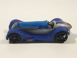 2009 Hot Wheels Brit Speed Silver with Blue Fenders Die Cast Toy Race Car Vehicle