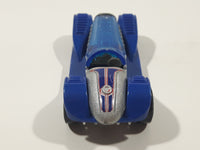 2009 Hot Wheels Brit Speed Silver with Blue Fenders Die Cast Toy Race Car Vehicle