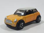 2002 Hot Wheels First Editions 2001 Mini Cooper Pearl Dark Yellow with White Roof Die Cast Toy Car Vehicle