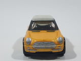 2002 Hot Wheels First Editions 2001 Mini Cooper Pearl Dark Yellow with White Roof Die Cast Toy Car Vehicle