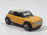 2002 Hot Wheels First Editions 2001 Mini Cooper Pearl Dark Yellow with White Roof Die Cast Toy Car Vehicle