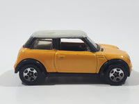 2002 Hot Wheels First Editions 2001 Mini Cooper Pearl Dark Yellow with White Roof Die Cast Toy Car Vehicle