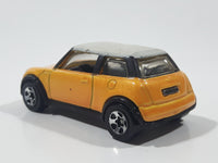 2002 Hot Wheels First Editions 2001 Mini Cooper Pearl Dark Yellow with White Roof Die Cast Toy Car Vehicle