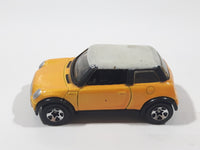 2002 Hot Wheels First Editions 2001 Mini Cooper Pearl Dark Yellow with White Roof Die Cast Toy Car Vehicle