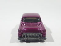 2009 Hot Wheels Treasure Hunt '55 Chevy Metalflake Magenta Pink Die Cast Toy Classic Car Vehicle