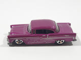 2009 Hot Wheels Treasure Hunt '55 Chevy Metalflake Magenta Pink Die Cast Toy Classic Car Vehicle