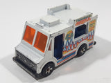 2011 Hot Wheels HW City Works Good Humor Truck Friburger's Grill White Catering Food Truck Die Cast Toy Car Vehicle