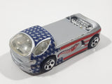 2002 Hot Wheels Star Spangled Deora II Silver Die Cast Toy Car Vehicle