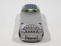 2002 Hot Wheels Star Spangled Deora II Silver Die Cast Toy Car Vehicle