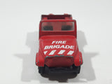 Vintage 1980s Yatming No. 1608 Jeep CJ7 Fire Brigade Red Die Cast Toy Car Vehicle