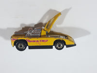 1981 Hot Wheels Cannonade Yellow Die Cast Toy Race Car Vehicle w/ Opening Hood - Hong Kong