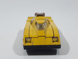 1981 Hot Wheels Cannonade Yellow Die Cast Toy Race Car Vehicle w/ Opening Hood - Hong Kong