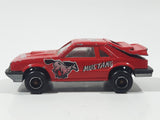 Vintage Majorette No. 220 Mustang SVO Red 1/59 Scale Die Cast Toy Car Vehicle with Opening Hatch