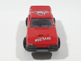 Vintage Majorette No. 220 Mustang SVO Red 1/59 Scale Die Cast Toy Car Vehicle with Opening Hatch