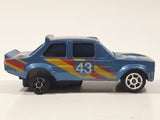 Vintage Summer No. S678 Fiat Abarth 131 NIKE #43 Blue Die Cast Toy Car Vehicle Made in Hong Kong