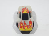 1997 Hot Wheels Volcano Blowout Large Charge Silver Bullet Glow In The Dark White Plastic Die Cast Toy Car Vehicle