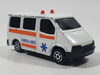 Majorette Sonic Flashers No. 243 Ford Transit Van Ambulance White Die Cast Toy Car Vehicle