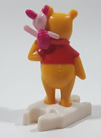 2000 McDonald's Disney Winnie The Pooh and Piglet 3 1/2" Tall Plastic Toy Figure Puzzle Piece