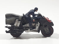 Captain America Riding Motorcycle 4" Long Toy Figure