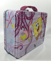 SpongeBob SquarePants Wonders Of The Sea Embossed Tin Metal Lunch Box Container