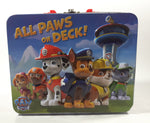 2014 Spin Master Paw Patrol All Paws On Deck! Embossed Tin Metal Lunch Box Container