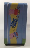 Peppa Pig Oink! Jump! Oink! Embossed Tin Metal Lunch Box Container