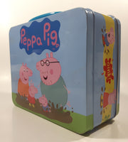 Peppa Pig Oink! Jump! Oink! Embossed Tin Metal Lunch Box Container