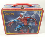 Marvel Comics Spider-Man Lightning Themed Embossed Tin Metal Lunch Box Container