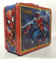 Marvel Comics Spider-Man Lightning Themed Embossed Tin Metal Lunch Box Container