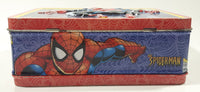 Marvel Comics Spider-Man Lightning Themed Embossed Tin Metal Lunch Box Container