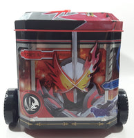 Rare 2020 ADK EM Kamen Rider Saber Tin Metal Lunch Box Container with Wheels