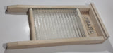 Antique Pearl Canadian Woodenware Wood Framed Glass Washboard 8 1/2" x 16 3/4"