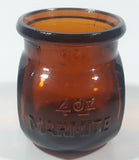 Vintage 4 oz Marmite Amber Glass Jar 2 1/2" Tall