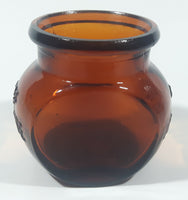 Vintage 4 oz Marmite Amber Glass Jar 2 1/2" Tall