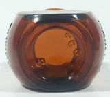 Vintage 4 oz Marmite Amber Glass Jar 2 1/2" Tall