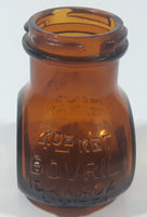 Vintage 4 oz net Bovril Canada Limited Amber Glass Jar 3" Tall