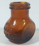 Vintage 4 oz net Bovril Canada Limited Amber Glass Jar 3" Tall