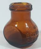 Vintage 4 oz net Bovril Canada Limited Amber Glass Jar 3" Tall