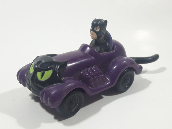 1991 DC Comics Cat Woman in Purple Plastic Toy Car Vehicle McDonald's Happy Meal