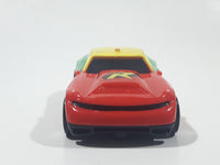 2016 Hot Wheels DC Comics Batman's Robin Red Yellow Green Plastic Pullback Motorized Friction Toy Car Vehicle McDonald's Happy Meal