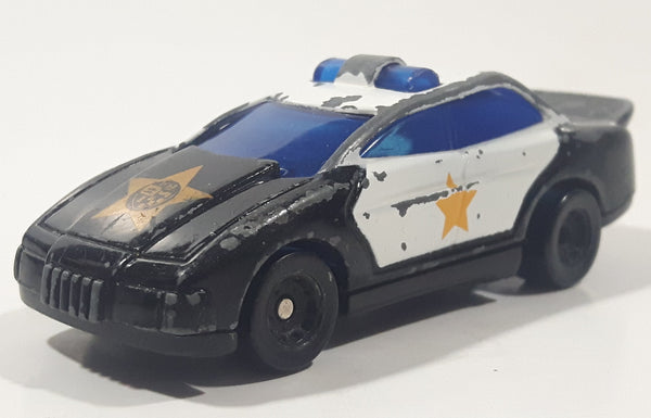 1997 Hot Wheels McDonald's Police Car Black White Die Cast Toy Car Vehicle