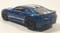 2016 Hot Wheels Muscle Mania 2016 Camaro SS Metalflake Blue Die Cast Toy Car Vehicle